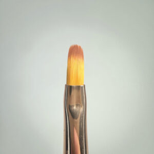YOSHI GEL BRUSH #6 – pędzelek do żelu 6 mm z nylonu, różowy z skuwką — zdjęcie 2