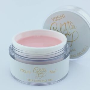 Yoshi Glitter PRO No 1 – żel budujący do paznokci 15ml, róż z brokatem TPO-FREE — zdjęcie 2