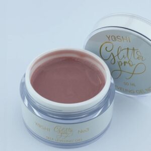YOSHI Glitter PRO No 3 – żel budujący do paznokci 15ml, beż ze złotym blaskiem TPO-FREE — zdjęcie 2