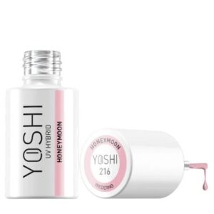 YOSHI Honeymoon 216 – lakier hybrydowy, pudrowy róż z kolekcji Wedding TPO-FREE — zdjęcie 4
