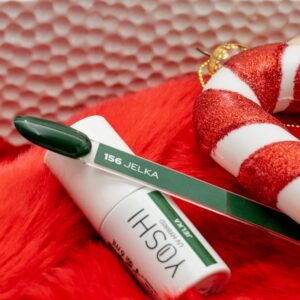 YOSHI Kerstbal 157 – szmaragdowy glitter z kolekcji Journey of Joy TPO-FREE — zdjęcie 1