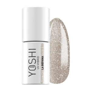 YOSHI La Befana 152 – lakier hybrydowy do paznokci 6ml, złoto-srebrny glitter TPO-FREE