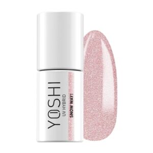 Yoshi Lakier Hybrydowy 251 Snow Way! 6 ml – pudrowy róż z drobiną