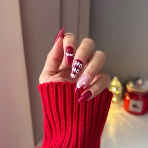 Yoshi Lakier Hybrydowy 252 Santa Claws 6 ml – czerwony z drobiną — zdjęcie 4