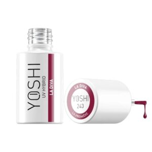 Yoshi Lakier Hybrydowy 243 La Diva 6 ml – TPO-free czerwono-bordowy — zdjęcie 1
