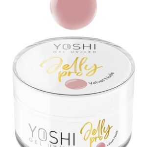 YOSHI Jelly PRO Velvet Nude 15 ml – Żel budujący o konsystencji galaretki z delikatnymi drobinkami TPO-FREE