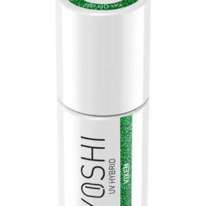 YOSHI Lakier Hybrydowy 416 Vixen – Zielony z Drobinkami 6 ml TPO-FREE — zdjęcie 3