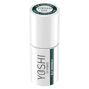 Yoshi Lakier Hybrydowy 253 Elf Yourself 6 ml – zielony z drobiną — zdjęcie 3