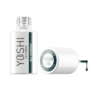 Yoshi Lakier Hybrydowy 253 Elf Yourself 6 ml – zielony z drobiną — zdjęcie 1