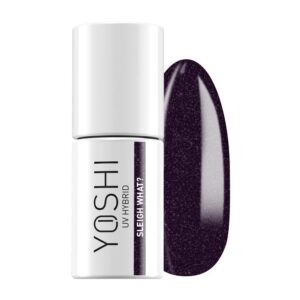 Yoshi Lakier Hybrydowy 255 Sleigh What? 6 ml – śliwkowy z drobiną