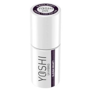 Yoshi Lakier Hybrydowy 255 Sleigh What? 6 ml – śliwkowy z drobiną — zdjęcie 3