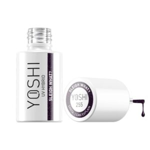 Yoshi Lakier Hybrydowy 255 Sleigh What? 6 ml – śliwkowy z drobiną — zdjęcie 1