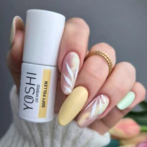 YOSHI Lakier hybrydowy 274 Soft Pollen 6ml pastel żółty — zdjęcie 4