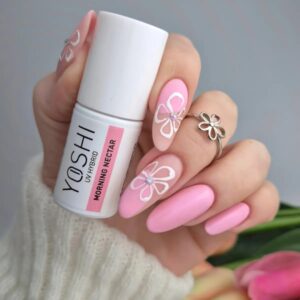 YOSHI Lakier hybrydowy 276 Morning Nectar 6ml pastel róż — zdjęcie 5