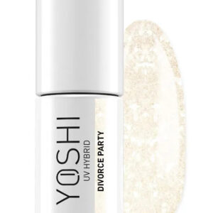 YOSHI Lakier Hybrydowy 811 Divorce Party – Złoty Glitter 6 ml TPO-FREE