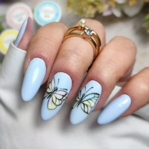 YOSHI Lakier Hybrydowy Baby Blue 801 – Pastelowy Niebieski 6 ml TPO-FREE — zdjęcie 1