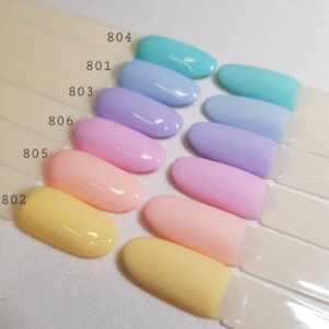 YOSHI Lakier Hybrydowy Baby Blue 801 – Pastelowy Niebieski 6 ml TPO-FREE — zdjęcie 2