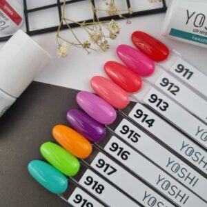 YOSHI Lakier Hybrydowy 912 Raito – Neonowy Róż Tokyo 6 ml TPO-FREE — zdjęcie 2