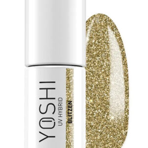 YOSHI Lakier Hybrydowy Blitzen 415 – Złoty Glitter 6 ml TPO-FREE