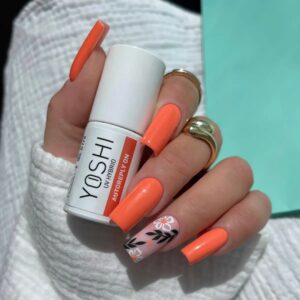 Yoshi Lakier hybrydowy UV LED 284 Autoreply On 6ml pomarańczowy neon — zdjęcie 2