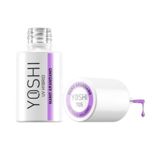 YOSHI Lakier Hybrydowy Nano Arandano 705 – Pastelowy Fiolet 6 ml TPO-FREE — zdjęcie 1