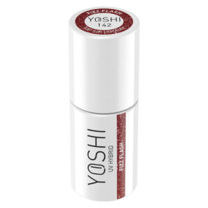 YOSHI Lakier Hybrydowy UV LED Fizz Flash 142- 6 ml – Koralowy z Efektem Flash TPO-FREE — zdjęcie 7