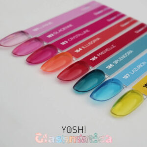Yoshi Lakier Hybrydowy Crystalline 183 , 6ml – Półtransparentna Rubinowa Czerwień typu Glass TPO-FREE — zdjęcie 2