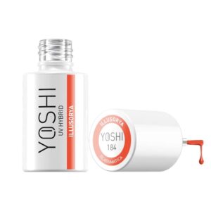 Yoshi Lakier Hybrydowy Illusorya 184 6ml – Półtransparentny Pomarańczowy typu Glass TPO-FREE — zdjęcie 1