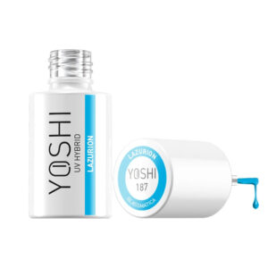 Yoshi Lakier Hybrydowy Lazurion 187, 6ml – Półtransparentny Niebieski typu Glass TPO-FREE — zdjęcie 1