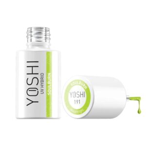 Yoshi Lakier Hybrydowy UV LED 191 Soulburn 6 ml – Neonowo-Zielony Efekt Cat Eye TPO-FREE — zdjęcie 1