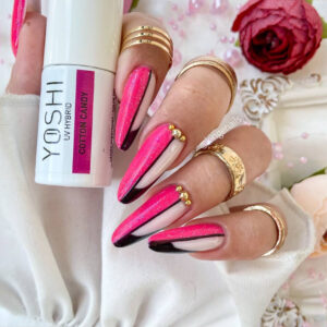 YOSHI Lakier Hybrydowy Cotton Candy 723 – Róż z Drobinkami 6 ml TPO-FREE — zdjęcie 1