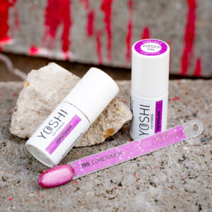Yoshi Lakier Hybrydowy UV LED Coretouch 6 ml 195 – Fioletowo-Różowy Cat Eye TPO-FREE — zdjęcie 2