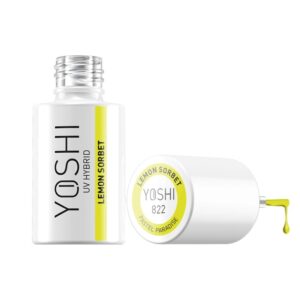 YOSHI Lemon Sorbet 822 – lakier hybrydowy 6 ml, pastelowa żółć TPO-FREE — zdjęcie 2