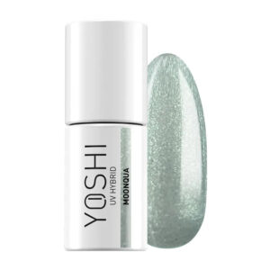 Yoshi Lakier Hybrydowy UV LED Moonqua 6 ml – 177 Mermagic, Turkus z Holograficznymi Drobninkami TPO-FREE
