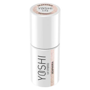 Yoshi Lakier Hybrydowy UV LED Seaphoria 6 ml – 173 Mermagic, Pastelowy Róż z Holograficznymi Drobninkami TPO-FREE — zdjęcie 1