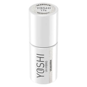 Yoshi Lakier Hybrydowy UV LED Seaqueen 6 ml – 174 Mermagic, Srebrny Perłowy z Holograficznymi Drobninkami TPO-FREE — zdjęcie 1