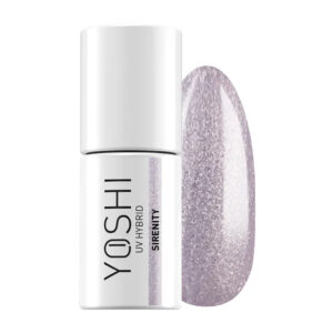 Yoshi Lakier Hybrydowy UV LED Sirenity 6 ml – 175 Mermagic, Perłowy Fiolet z Holograficznymi Drobninkami TPO-FREE