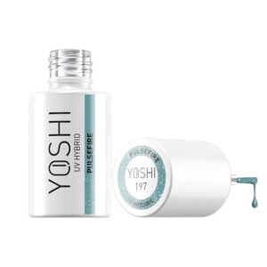 Yoshi Lakier Hybrydowy UV LED Pulsefire 197 6 ml – Turkusowy Neon Cat Eye TPO-FREE — zdjęcie 1