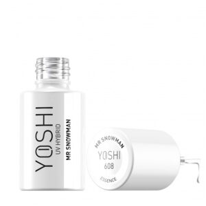 YOSHI Mr Snowman 608 – lakier hybrydowy 6 ml, śnieżna biel kryjąca TPO-FREE — zdjęcie 2