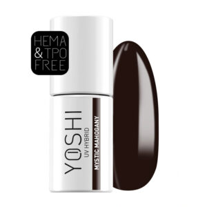 YOSHI Mystic Mahogany 137 – lakier hybrydowy 6 ml, głęboki brąz boho TPO-FREE