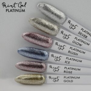 YOSHI Paint Gel UV LED 5 ml – Platinum Ice | Srebrny żel do zdobień — zdjęcie 4