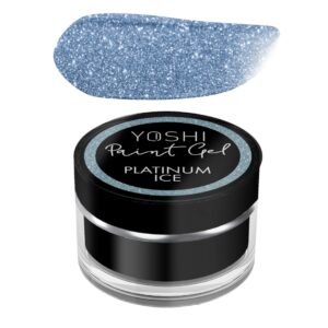 YOSHI Paint Gel UV LED 5 ml – Platinum Ice | Srebrny żel do zdobień