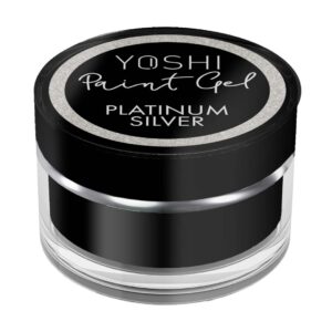YOSHI Paint Gel UV LED 5 ml – Platinum Silver | Srebrny żel do zdobień — zdjęcie 1