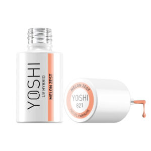 Yoshi Melon Zest 821 – lakier hybrydowy 6 ml, pastelowa pomarańcza TPO-FREE — zdjęcie 2