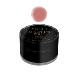 Yoshi Master PRO Gel UV LED Cover Light Beige 15 ml – Żel Samopoziomujący Beżowo-Różowy TPO-FREE