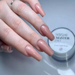 YOSHI Master PRO Cover Light Beige 50 ml – Żel Budujący Jasny Beżowo-Różowy TPO-FREE — zdjęcie 3