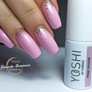 YOSHI Pink Groom 212 – lakier hybrydowy 6 ml, elegancki ciepły róż TPO-FREE — zdjęcie 1