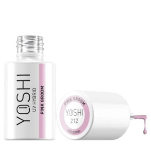 YOSHI Pink Groom 212 – lakier hybrydowy 6 ml, elegancki ciepły róż TPO-FREE — zdjęcie 4
