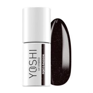 YOSHI Porto Passion 150 – Lakier Hybrydowy Flash 6 ml (bordowy błysk) TPO-FREE
