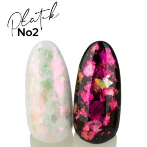 YOSHI Płatki HOLO Flakes No 2 – 0,5 g | subtelny pastelowy efekt róż-złoto-zieleń — zdjęcie 1